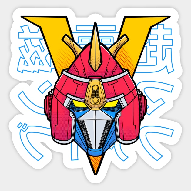 Voltes V japan anime retro t shirt Sticker by Ruke